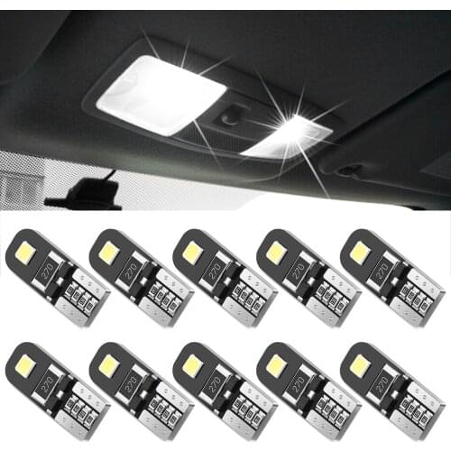 10x Canbus T10 W5W Led Car Interior LED Bulb For Skoda Octavia 2 A7 A5 Armrest ii Fabia Rapid Superb 1 3 Yeti Felicia Rs Citigo