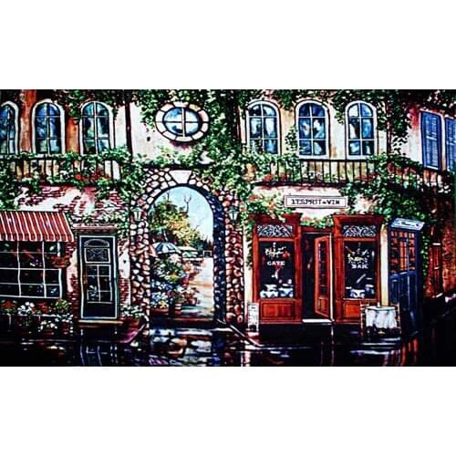 Free shipping Big size scenery wall tapestry,Paris Coffee Shop,classical design