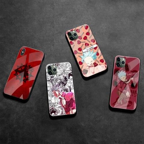 Seven Deadly Sin Ban Anime Phone Case Tempered Glass For iPhone 12 Pro Max Mini 11 Pro XR XS MAX 8 X 7 6S 6 Plus SE 2020 cover