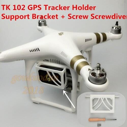 DJI Phantom 3 V16 & TK 102 GPS Tracker Holder Support Bracket +Screw Screwdiver