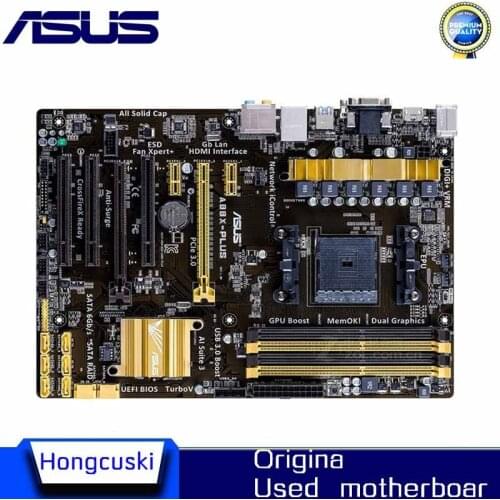 For ASUS A88X-PLUS Used original motherboard Socket FM2+ FM2 DDR3 A88X Desktop Motherboard