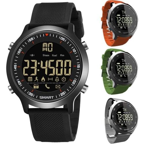 EX18 Fashion Unisex Sport Waterproof Pedometer Message Reminder Fitness Tracker Wrist Watch