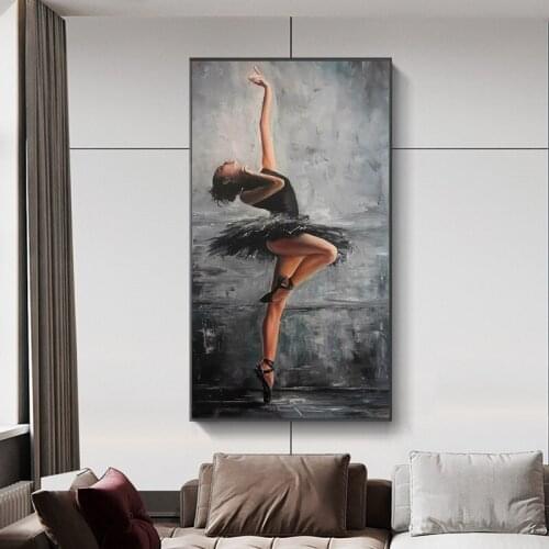 Art Beautiful Ballerina Canvas Paintings Portrait Art posters and modern print wall Art Picture for living room home Decoration