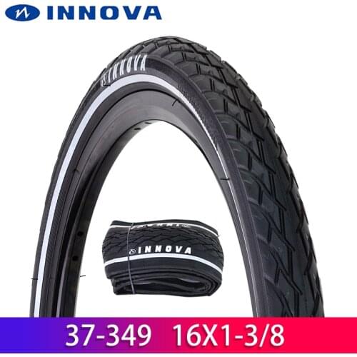 INNOVA 16 Inch 37-349 16x1 3/8 Folding Tires For Folding Bicycle City Commuter Bicycle With Reflective Strip