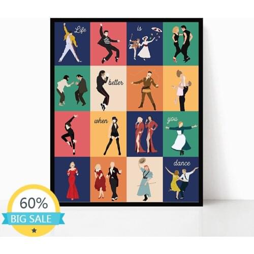 Classic Movie Dance Pulp Fiction Culture DIY 5D Diamond Painting Full Round Mosaic Diamond Embroidery Picture Home Decor Gift