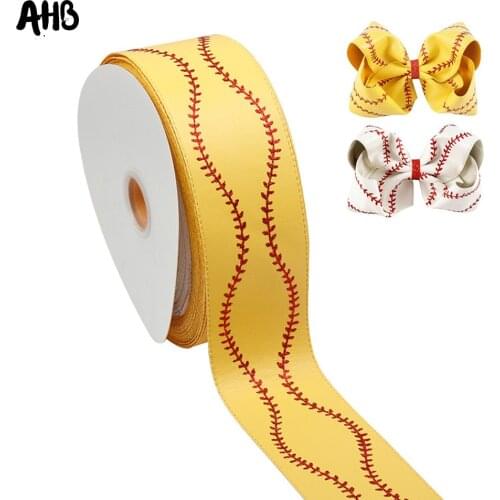 AHB 75mm Leather Ribbon Olive Branch Glitter Printed Ribbons for DIY Hairbows Accessories Party Decor Materials 2yards