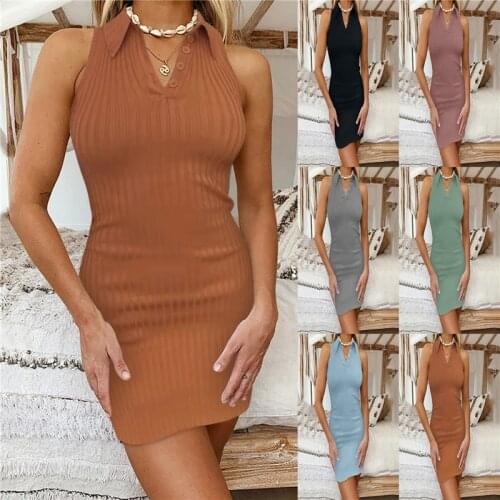 LIDOU Summer Dresses With Buttons