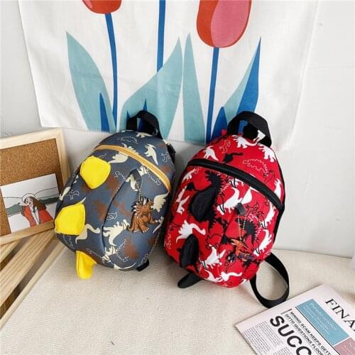 Cute Children Cartoon Backpack Fashion Dinosaur 3D Backpack Casual Kindergarten Boys Girls Small Handbags Knapsack Rucksacks