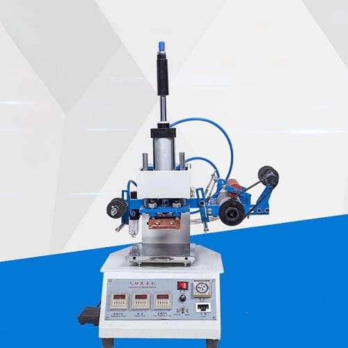 Pneumatic Hot Foil Stamping Machine Press Machine for leather Wood Paper Branding CustomLogo Marking Leather Embossing Machine