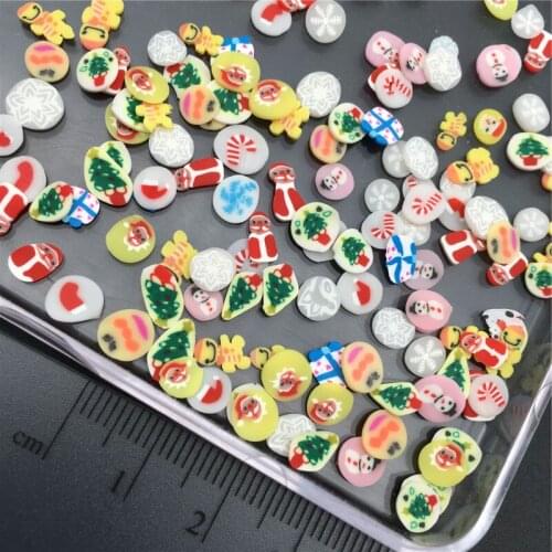 60g Christmas Item Polymerclay,Soft Clay Sprinkles For Kids Diy/Craft Diy Making/Nail Art/Scrapbook Decoration/Craft Filler