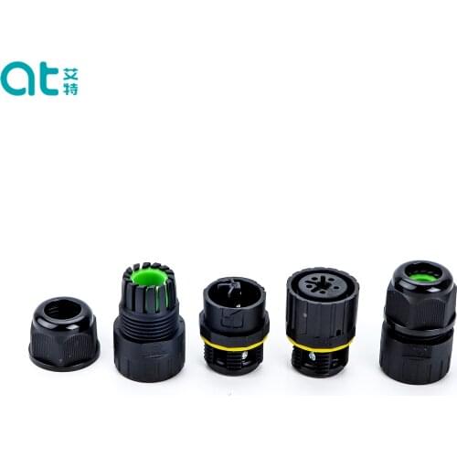 M16D Male Female Connectors Power Electric Screw Cable Wire IP68 Rated Waterproof