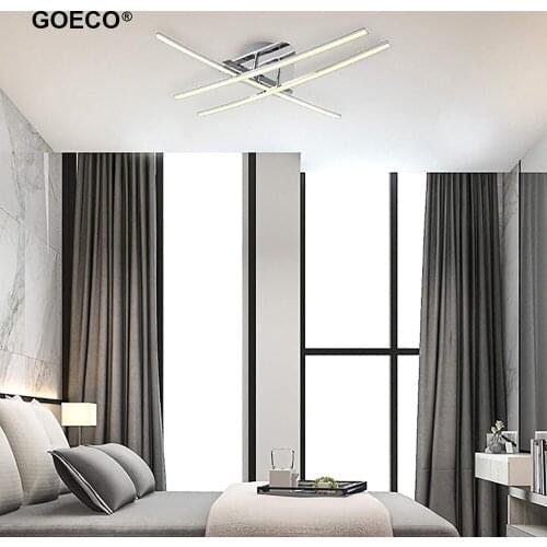 Modern Led Three LED Strips Ceiling Lamp For Living Room Bedroom Dining Room Kitchen Corridor Nordic Light Home Decor 220v
