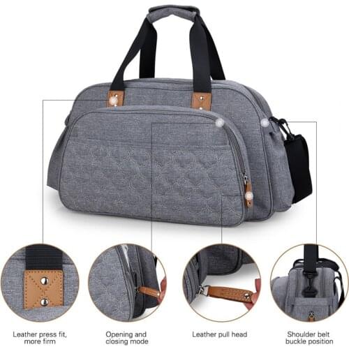 Baby Diaper Bag Multifunctional Backpack With Changing Bed Mom Maternity Cart Stroller Organizer Large Portable Cot Travel Crib