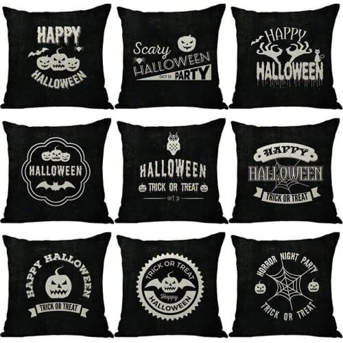 Home Decoration Halloween Pillowcase Cushion Set Pumpkin Pillow Case Fall Decorations For Home Pumpkin