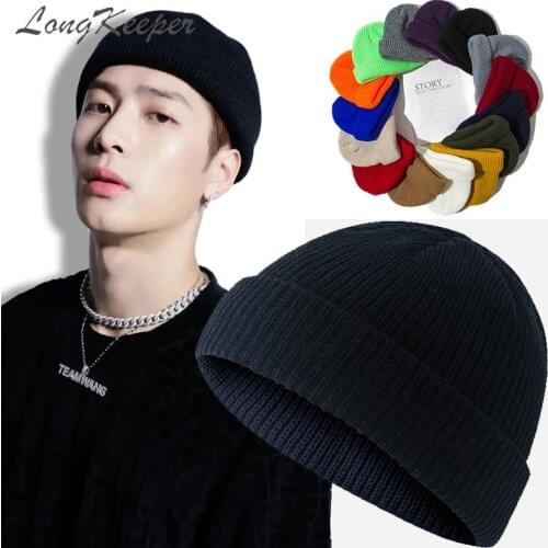 Candy Colors Winter Hat Women Knitted Hats Warm Soft Trendy Hat Kpop Style Beanies All-match Caps Beanie Skull Hats for Female