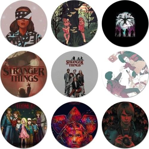 58mm Must Stay Going Very Strange Things Icons Pins Badge Decoration Brooches Metal Badges For Backpack Decoration