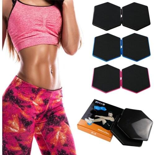 1PCS Hexagon Fitness Sliding Disc Yoga Balance Disc Coordination Ability Rapid Fitness Sliding Disc Yoga Fitness Accessories