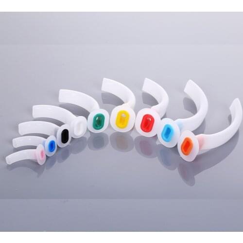 1 PCS Mixed Airway Tube Gas Guide Tube For Patients Disposable Oral Air Way White Color Coded Guedel Airway Tube For First Aid