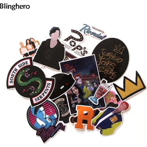 10sets/lot Blinghero Stickers 15Pcs/set Cool Wall Stickers Skateboard Stickers Scrapbooking Sticker Decal Gift BH0067