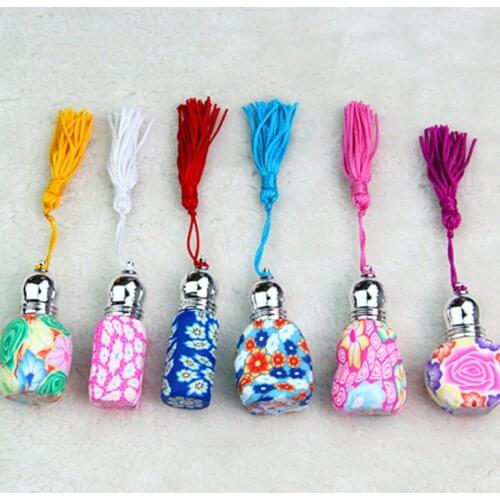 5ml Roll On Bottles For Essential Oil In Refillable Bottle Polymer Clay Roller Bottle Travel Glass vials F2017835