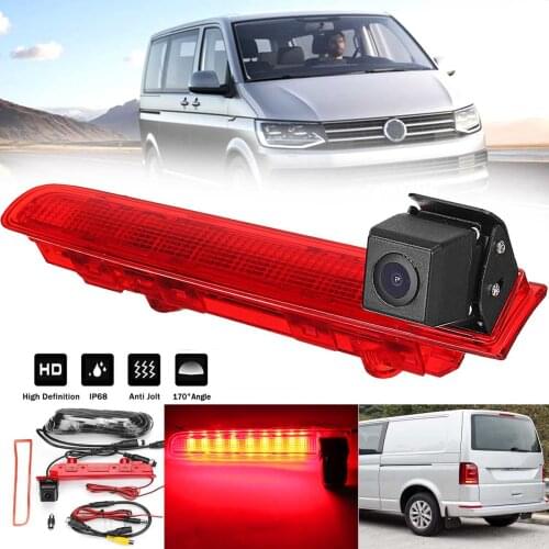 CCD HD Car Rear View Camera Reverse Backup Brake Light Parking Night Vision Waterproof for VW Transporter T5 T6 Van 2010 - 2019