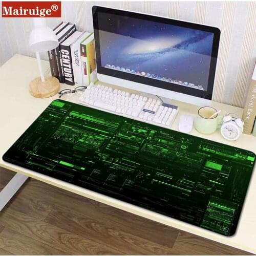 Mairuige Large Mouse Pad XXL Technology Sense Pattern Gaming Mouse Pad Computer Notebook Office Lock Desk Pad Non-slip Rubber