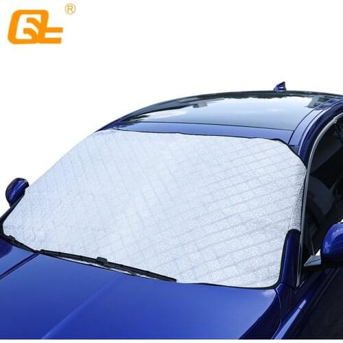 Car Windshield Cover WinterThickening Rear View Mirror Covers Outdoor Anti-frost dustproof heatproof fit sedan SUV Hatchback