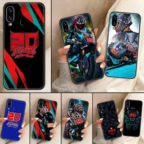 Moto NO.20 Fabio Quartararo Phone Case For Huawei Honor 6A 7A 7C 8A 8X 8 9 9X 10 10i 20 Lite Pro black luxury back tpu bumper 3D
