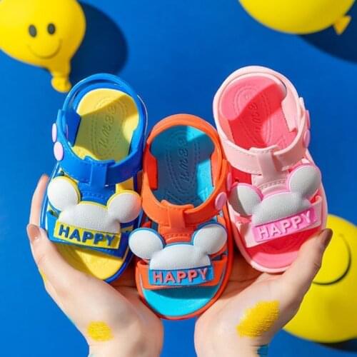 Baby Sandals Soft-soled Childrens Toddler Shoes Summer Leisure 1-6 Years Old Non-slip Plastic Cartoon Summer Wearable Sandals