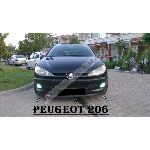 For Peugeot 206 Front Bumper Attachment Lip 2001-2010 Black Splitter Diffuser Universal Spoiler Bumper