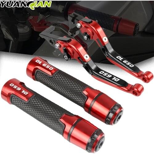 For SUZUKI V-STROM 650 VSTROM 650 DL650 DL 650 2011 2012 2013 2014 2015-2018 CNC Motorcycle Brake Clutch Levers Handlebar Grips