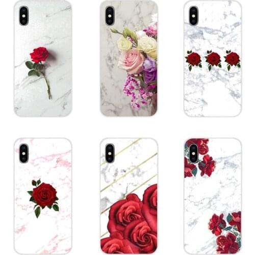 For Xiaomi Redmi 4A S2 Note 3 3S 4 4X 5 Plus 6 7 6A Pro Pocophone F1 Red Rose Power Girl Marble Accessories Phone Shell Covers