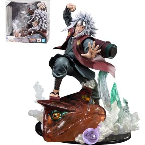 BANDAI Figuarts ZERO NARUTO Jiraiya Figure Toy Assembly Model Moving Doll Decorations Relation Childrens Gifts Best Gift
