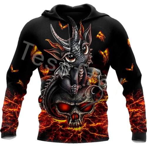 Tessffel Crazy Skull Tattoo Camo 3D Printed Hoodies Sweatshirts Zip Hooded For Men And Women Casual Streetwear Style-S02
