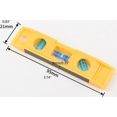 Mini 3 Bubble Level with Keychain Torpedo Magnetic Gradienter Level Measuring J6PC