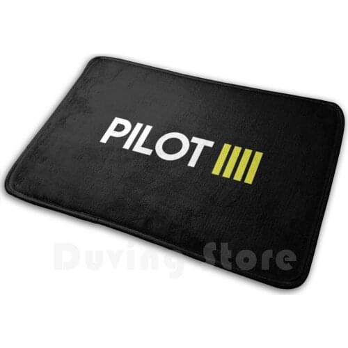 Pilot Soft Non-Slip Mat Rug Carpet Cushion Pilot Cabin Crew Aviation Captain Flying Fly Plane Airplane Boeing Airbus
