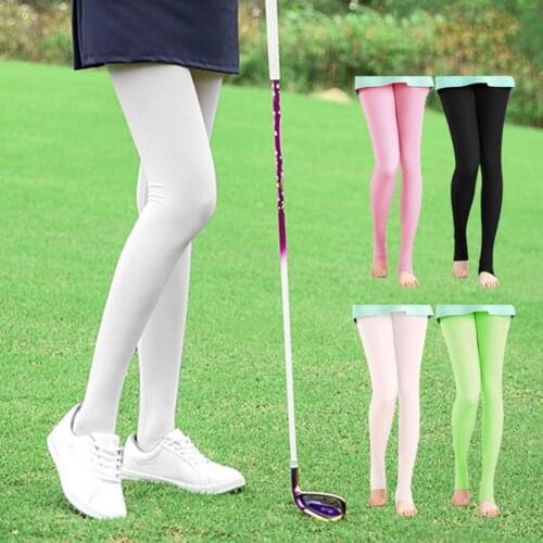 1 pc PGM Golf Womens Socks Fashion Slim Ice Silk Breathable Sweat Absorbent Elastic Base Sunscreen Foot Socks Golf Accessories