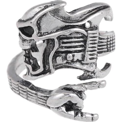 New Punk Skull Ring Men And Women Exaggerated Personality Opening Adjustable Retro Alloy Ring Banquet Jewelry 2021 Wholesale
