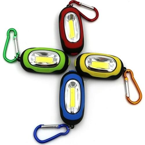 100pcs New Arrival Portable Mini Keychain Pocket Torch Modes LED Light Flashlight Lamp Multicolor Mini Torch With Button Battery