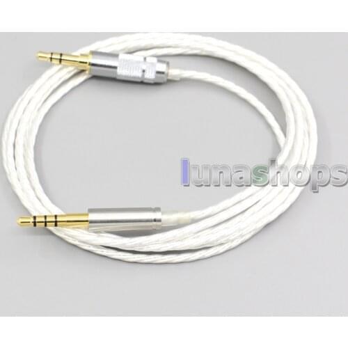 LN006610 Hi-Res Silver Plated 7N OCC Earphone Cable For Denon AH-mm400 AH-mm300 AH-mm200 Beats solo2 solo3 SHP9500