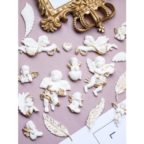 Variety MINI Feather angel Cake Mold Silicone Baking Accessories DIY Sugar Craft Chocolate Knife Mold Fudge Cake Decoration Tool