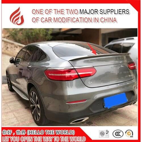 High quality ABS Material Car Rear lip Spoiler for GLC Coupe GLC200 GLC300 GLC260 spoiler 2016 2017 spoiler