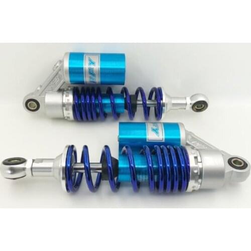 RFY 2PCS New 265mm Suspension Rear Shock Absorber Motorcycle for YAMAHA SUZUKI Silver + blue black
