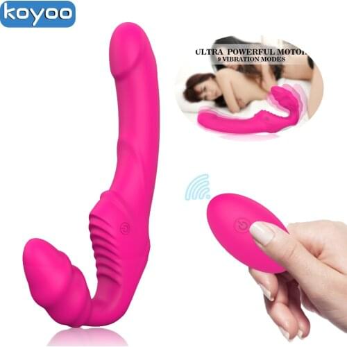 Womens Panties Dildo Vibrator Female Strapless Strapon Dildo Double Vibrators for Lesbian Two Sex Toys for Adults 18 Sex Shop