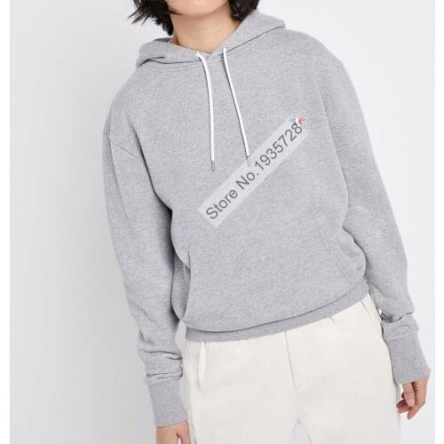 Ladies Long Sleeve Hooeded Animal Embroidery Patchwork Long Sleeve Pullover Sweatshirt Jumper Top