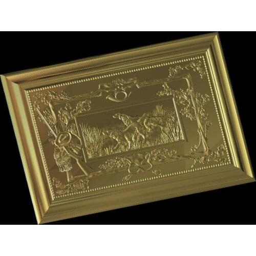 2 pieces dogs 3D model relief STL model for CNC Router carving engraving artcam type3 aspire M351