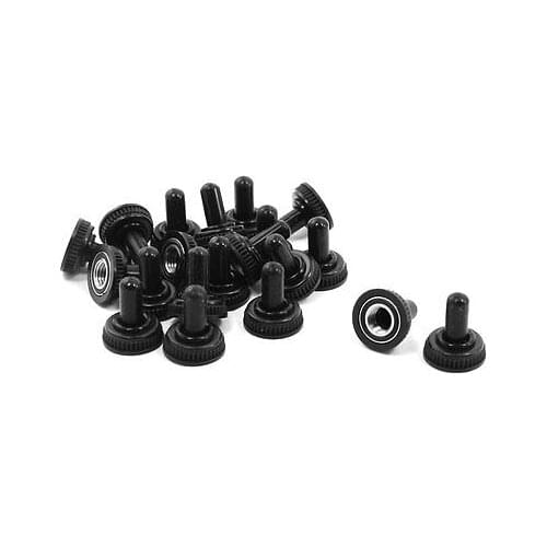 20pcs 5mm Female Thread Waterproof Toggle Switch Cover Cap Boot