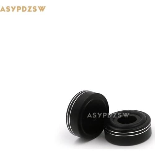 4PCS 30*12 C Style Sandblasting black Aluminum amplifier Speaker damping pads Computer machine feet