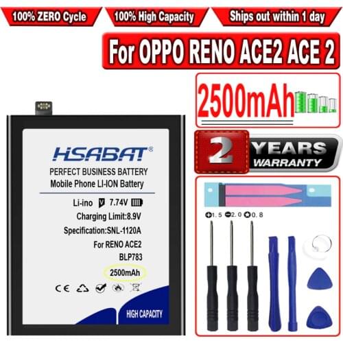 HSABAT 2500mAh BLP783 Battery for OPPO RENO ACE2 ACE 2