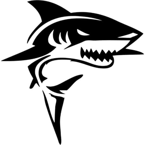 Car Stickers Decor Motorcycle Decals Shark Funny Decorative Accessories Creative Sunscreen Waterproof PVC